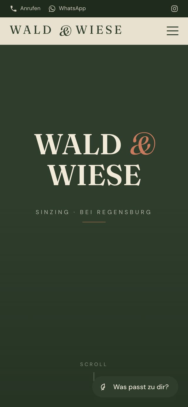 Wald & Wiese auf dem Handy